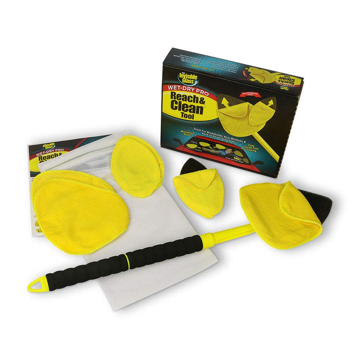 Invisible Glass front view of full kit showing organized components and storage bag benefit