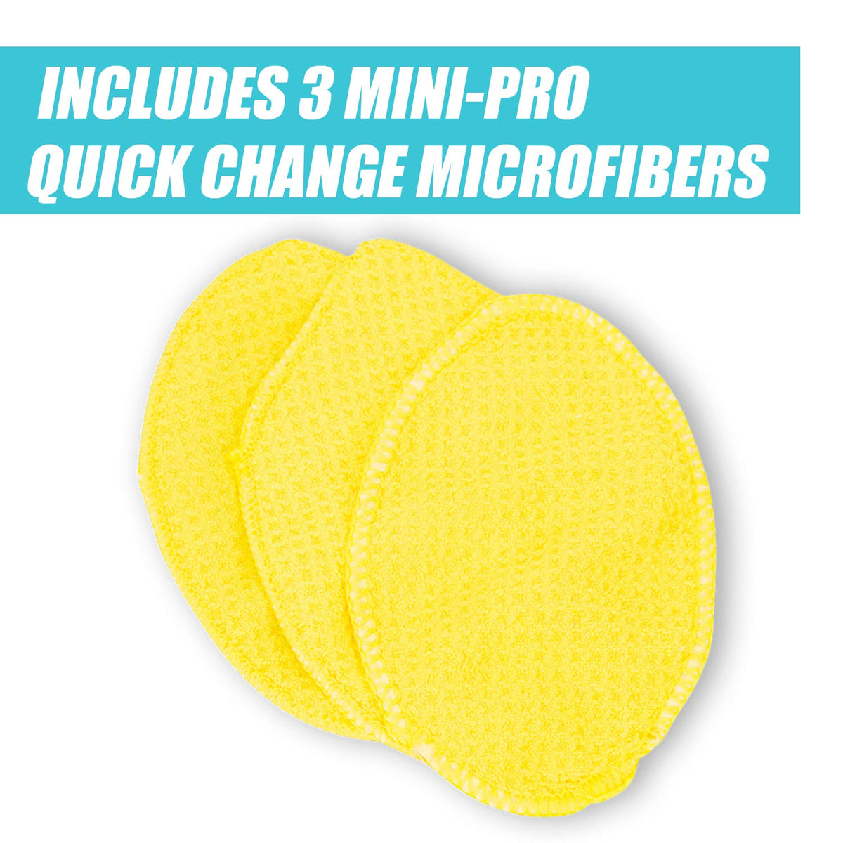Invisible Glass reversible microfiber pad texture shown to lift haze and reduce streaks