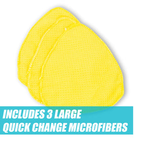 Invisible Glass mini cleaning head close-up fitting into tight corner for precise detail