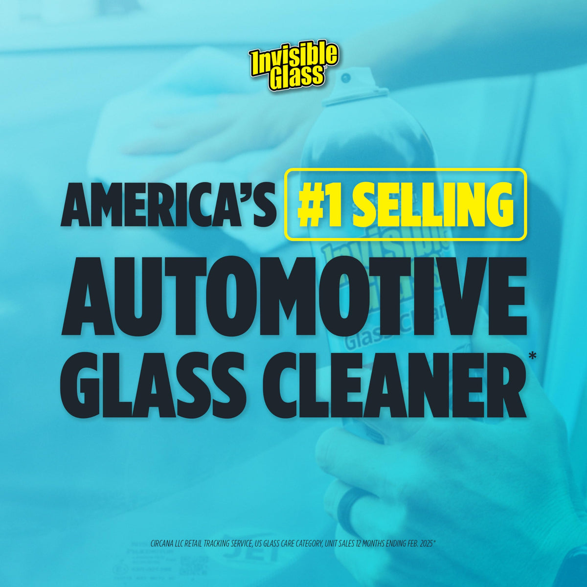 Invisible Glass three-bottle pack staged for garage and home with convenience benefit