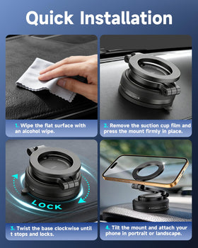 iOttie in a travel bag demonstrating portability and quick setup convenience