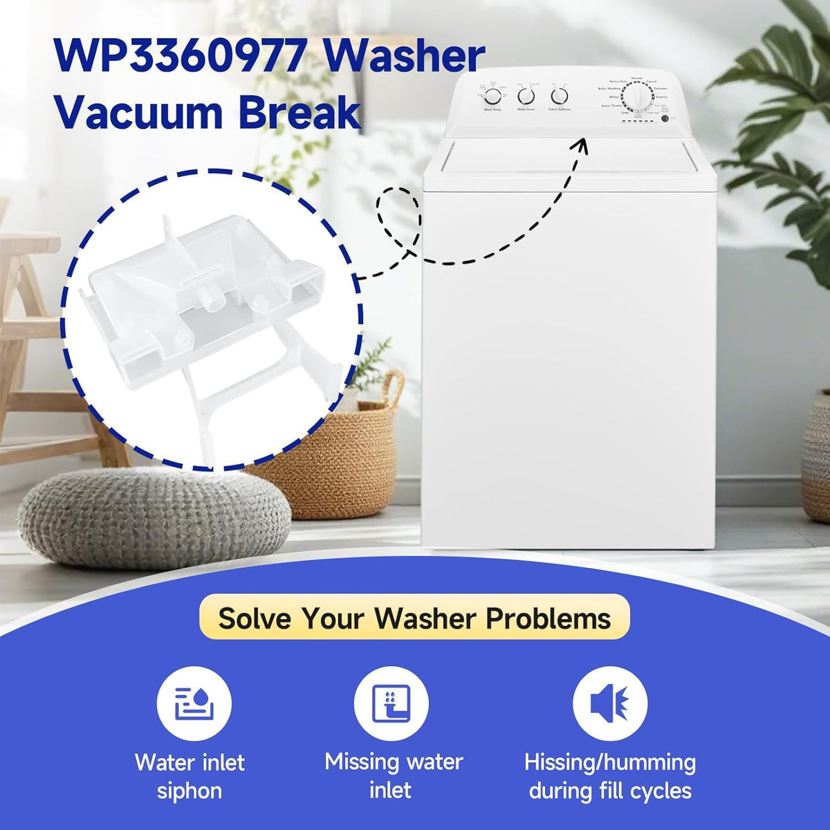 iouxvt WP3360977 nozzle detail highlighting durable anti-siphon design
