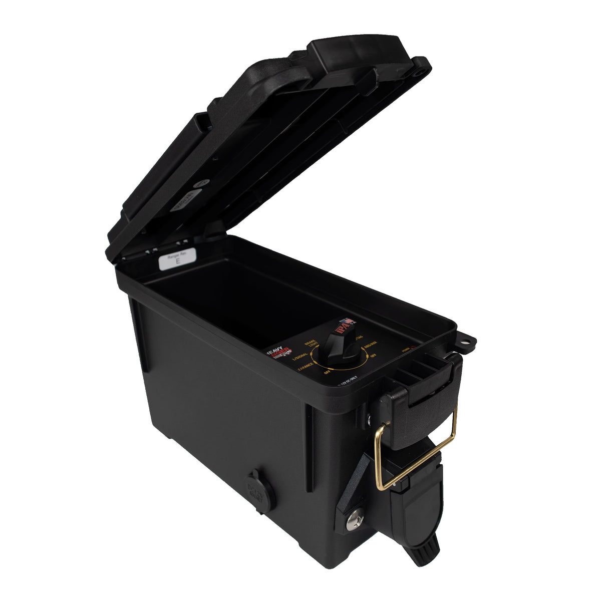 Innovative Products of America open internal battery compartment showing easy battery access