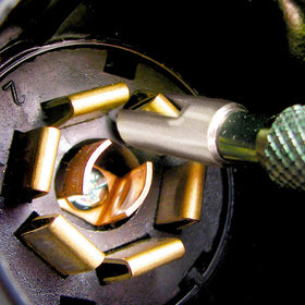 Innovative Products of America cleaned terminal after use demonstrating improved contact