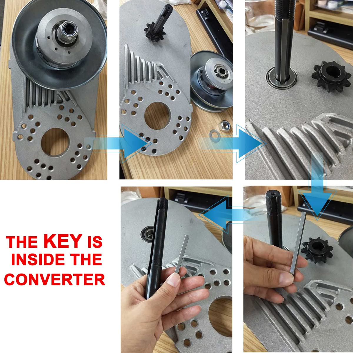 IPARTS EXPERT aluminum mounting plate detail showing sturdy construction and easy alignment