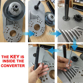 IPARTS EXPERT aluminum mounting plate detail showing sturdy construction and easy alignment