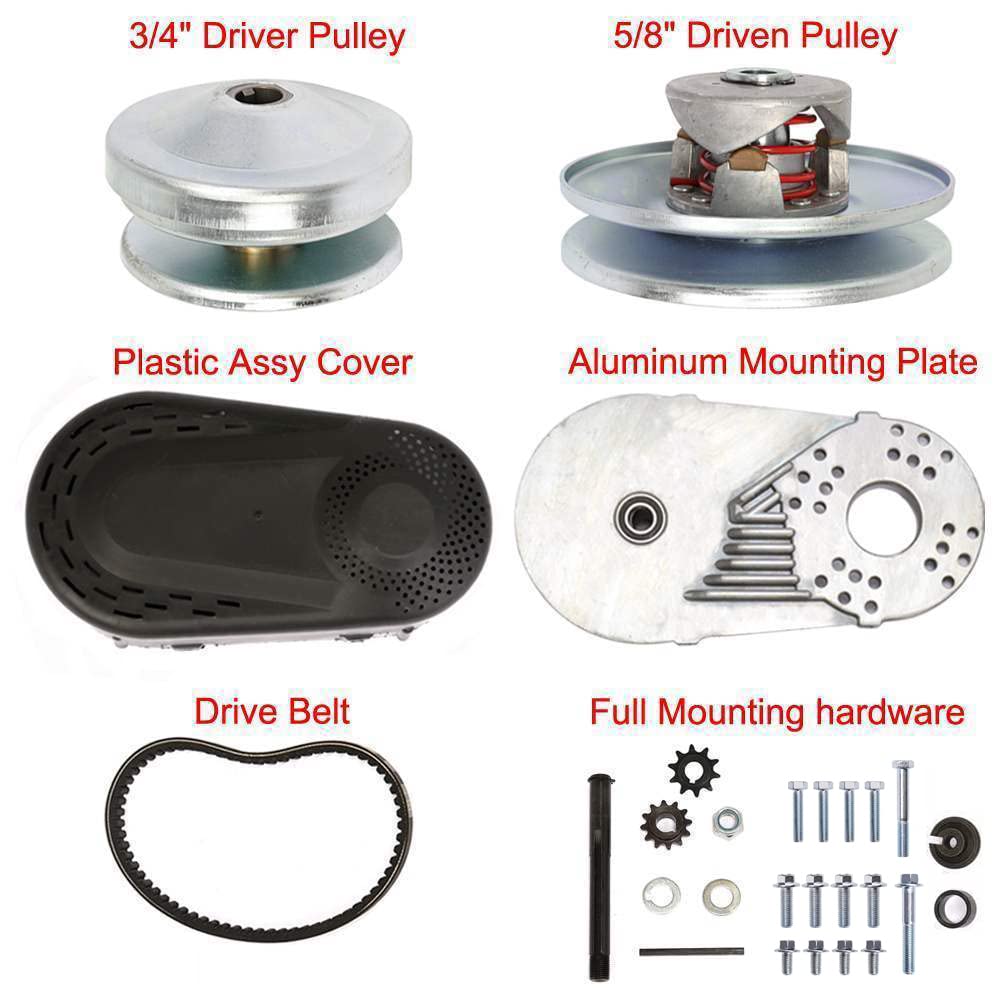 IPARTS EXPERT plastic cover and mounting hardware organized for straightforward installation