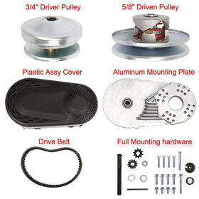 IPARTS EXPERT plastic cover and mounting hardware organized for straightforward installation