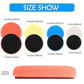 IPELY pad mounted on 6-inch backing plate for quick attachment