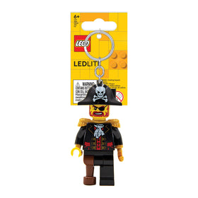 IQ LEGO Captain Brickbeard illuminated at night showing handy light use