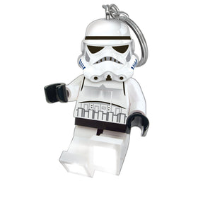 IQ LEGO Stormtrooper illuminating a dark zipper area showing practical use