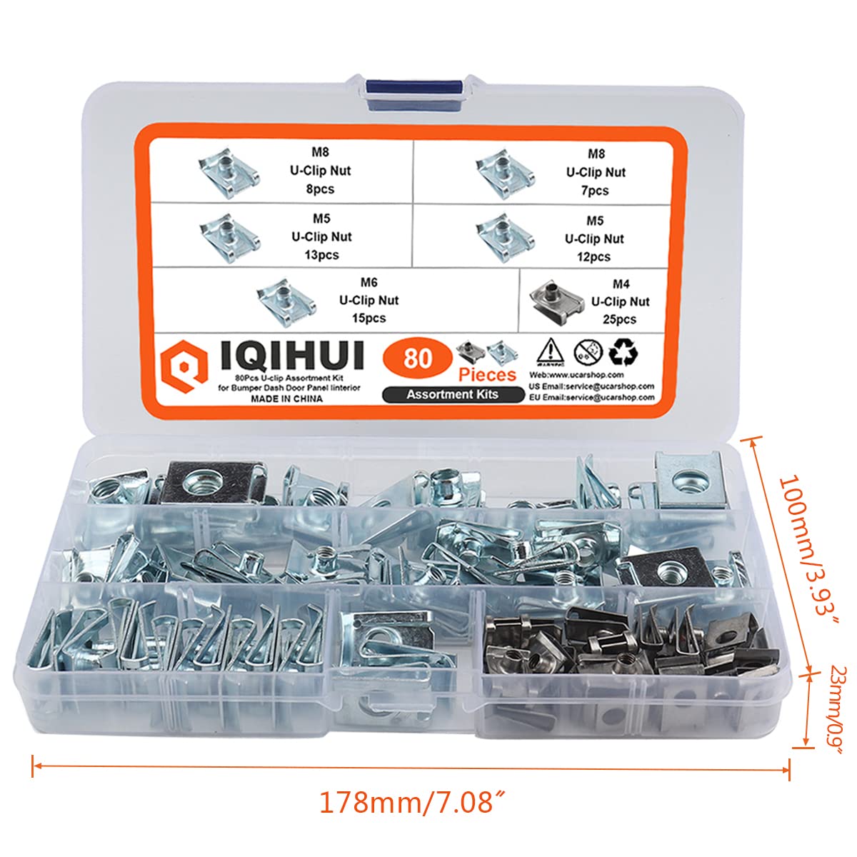 IQIHUI U-clip fastening a bumper illustrating strong hold for exterior repair tasks