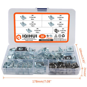 IQIHUI U-clip fastening a bumper illustrating strong hold for exterior repair tasks