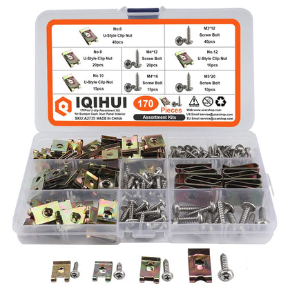 IQIHUI front packaging showing 170pcs kit and complete contents for fast repairs