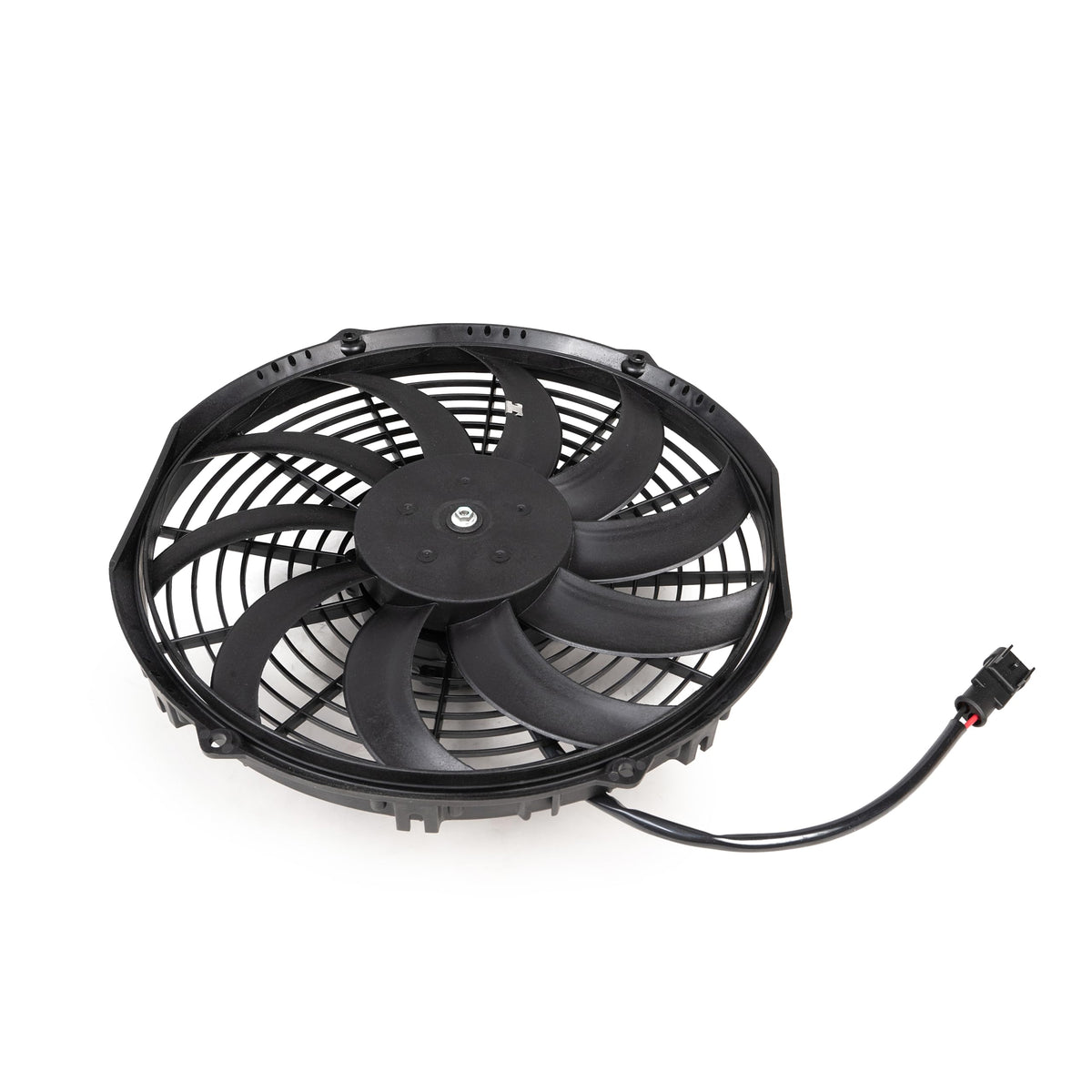 IRIEQU condenser fan installed on a Tripac Evolution unit illustrating correct fit