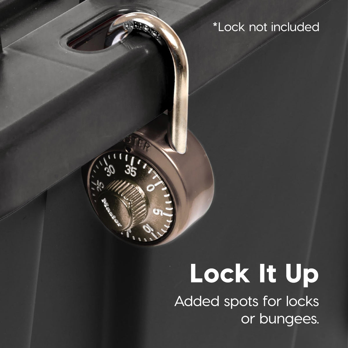 IRIS USA close shot of molded handle offering comfortable carry benefit