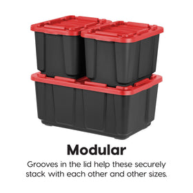 IRIS USA open tote interior showing generous storage capacity