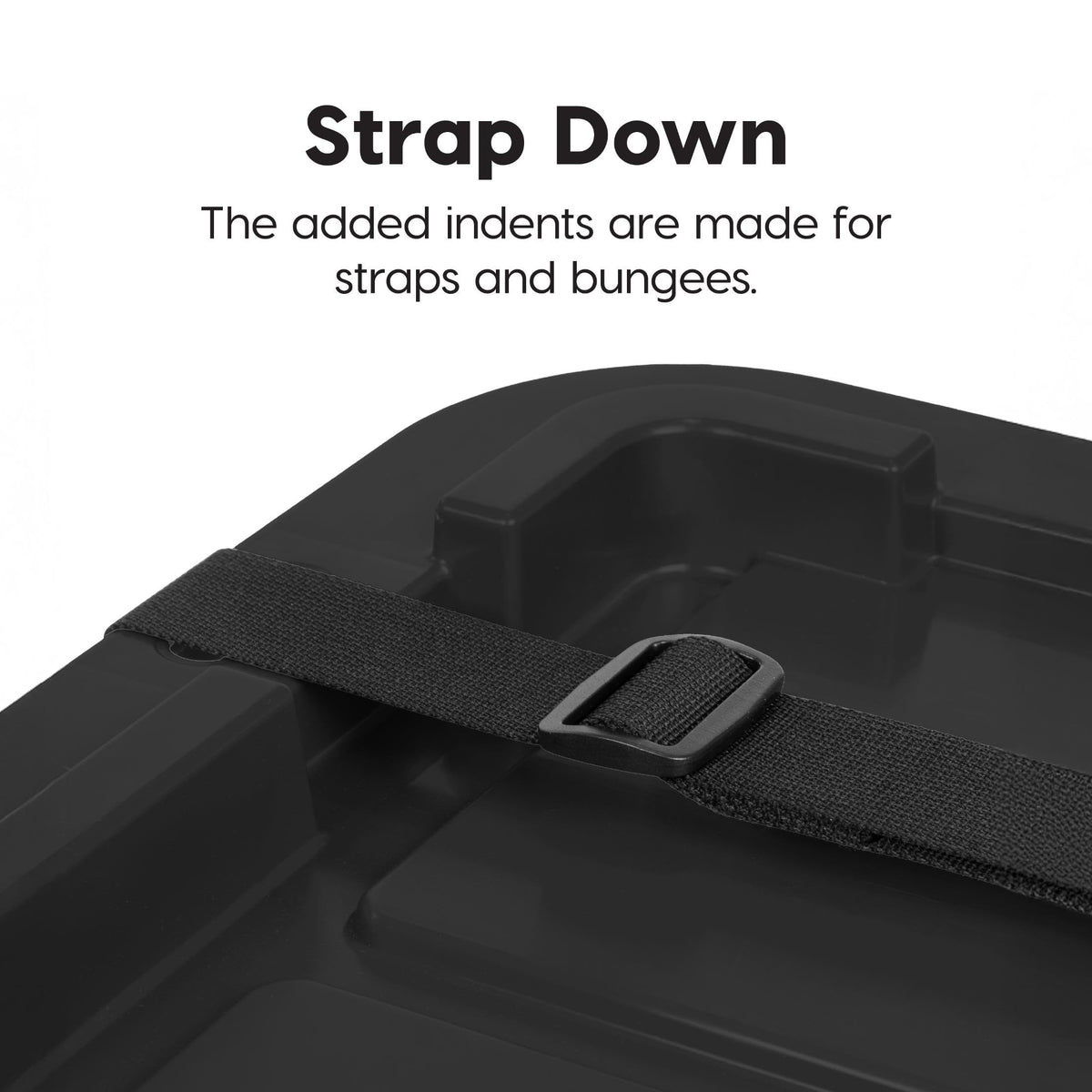 IRIS USA lid slot with zip tie installed showing added security benefit