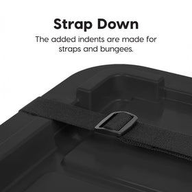 IRIS USA lid slot with zip tie installed showing added security benefit