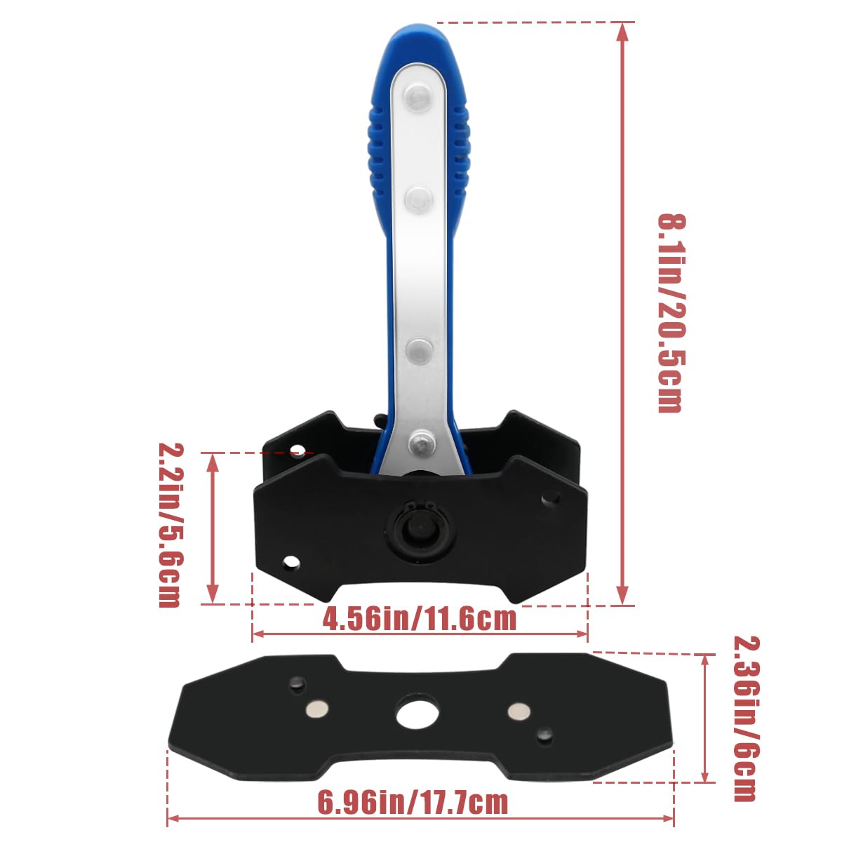 IRmm close-up of 360° ratchet for easier piston compression