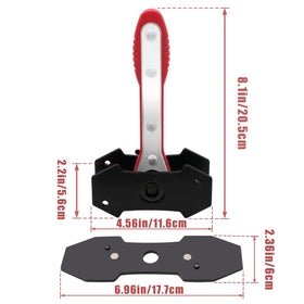 IRmm close-up of ergonomically reinforced handle for comfortable non-slip grip
