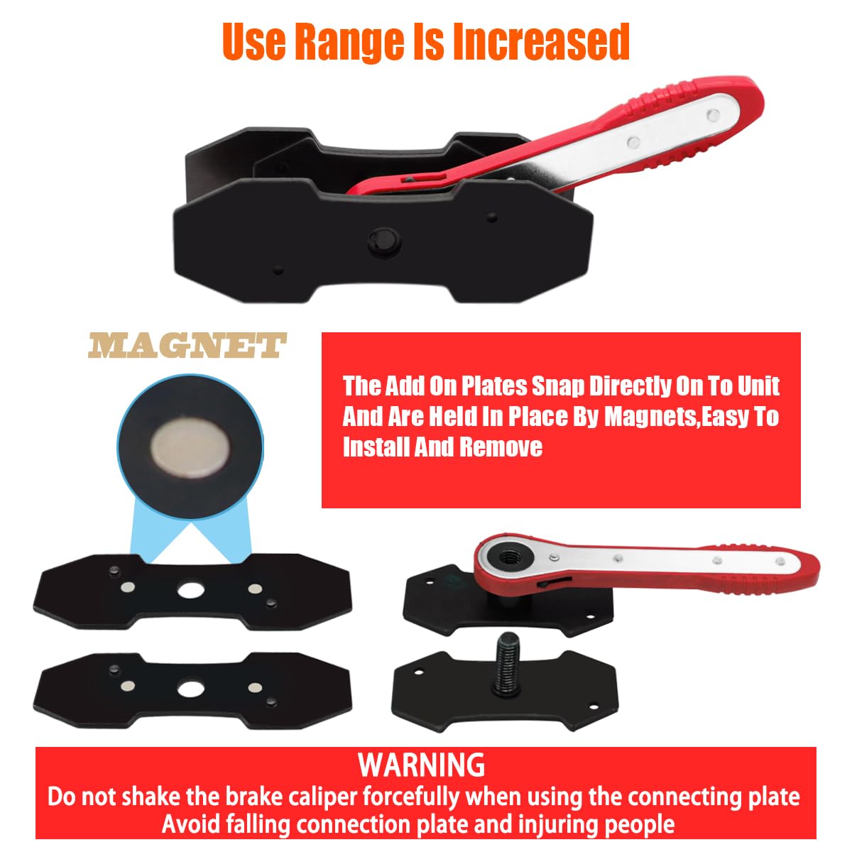 IRmm brake caliper hooks detail holding caliper safely for easier inspection