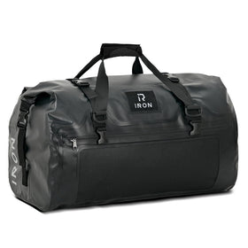 IRON JIA'S front view of waterproof duffel showing rugged protection