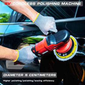 IRONFIST polisher in use on car hood demonstrating smooth finish benefit