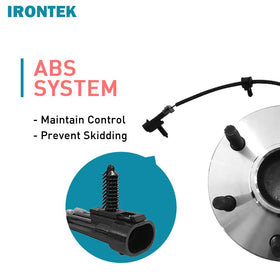IRONTEK hub installed on vehicle front wheel demonstrating proper fit and stability