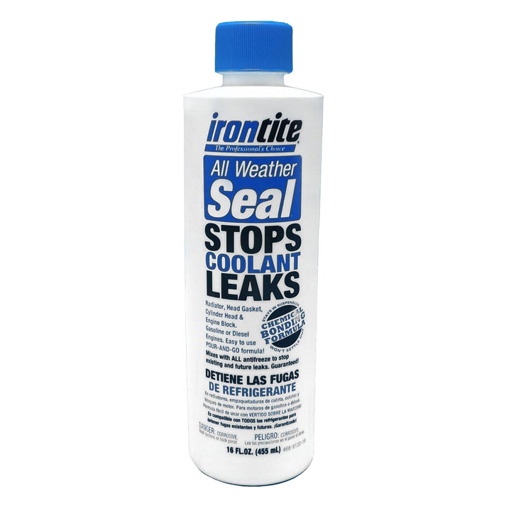IRONTITE front label showing product benefits and blue liquid