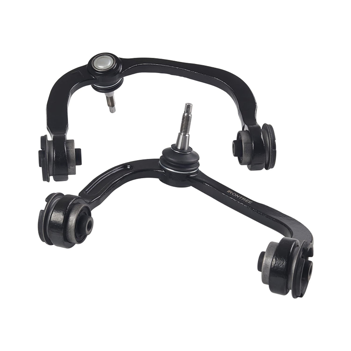 IRONTREE driver-side control arm front view highlighting correct fit