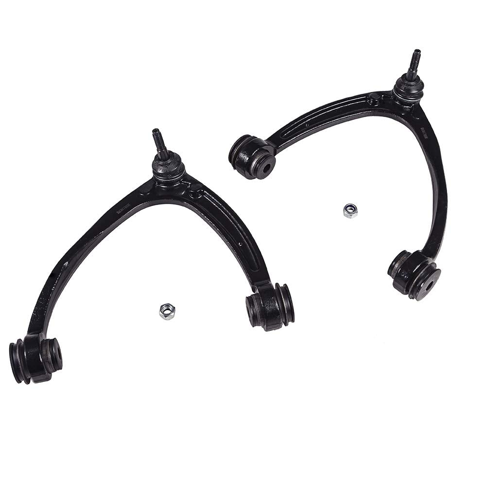 IRONTREE boxed front upper control arms kit showing contents and benefit of complete replacement