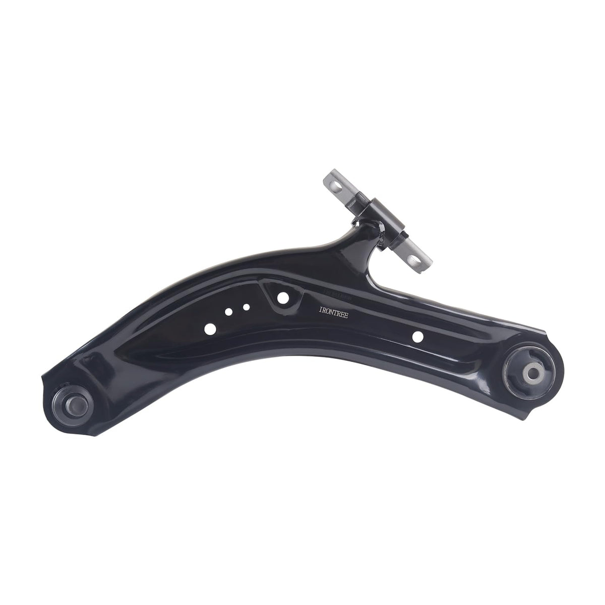 IRONTREE control arm installed on vehicle front suspension restoring alignment benefit