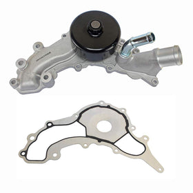 IRONTREE water pump front view showing mounting ports and flange, precise fit