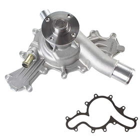 IRONTREE water pump front view showing mounting flange and fitment benefits