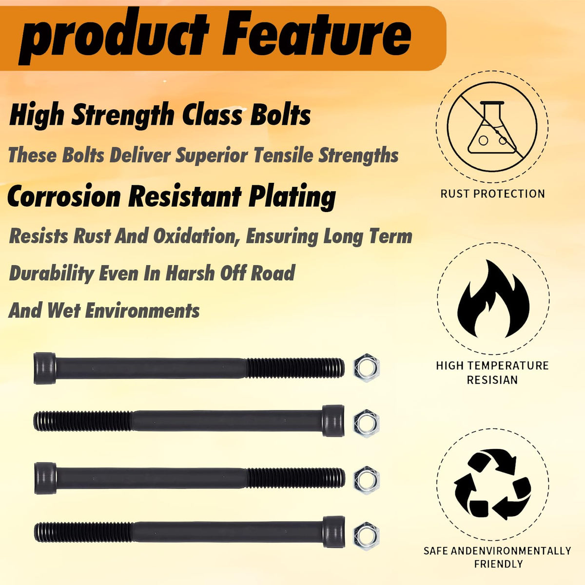 Isayokgo assembled bolt with lock nut demonstrating secure fastening and vibration resistance