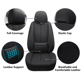 Isen-CoverAuto closeup of faux leather texture highlighting durable finish