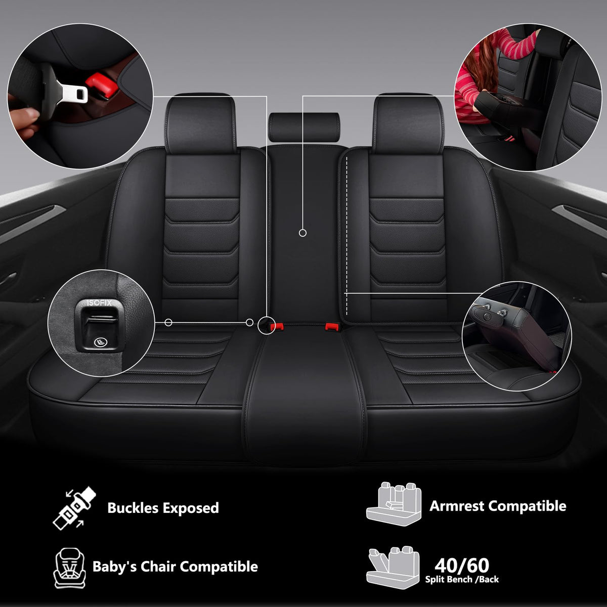 Isen-CoverAuto installation accessories and paper templates for easy fit