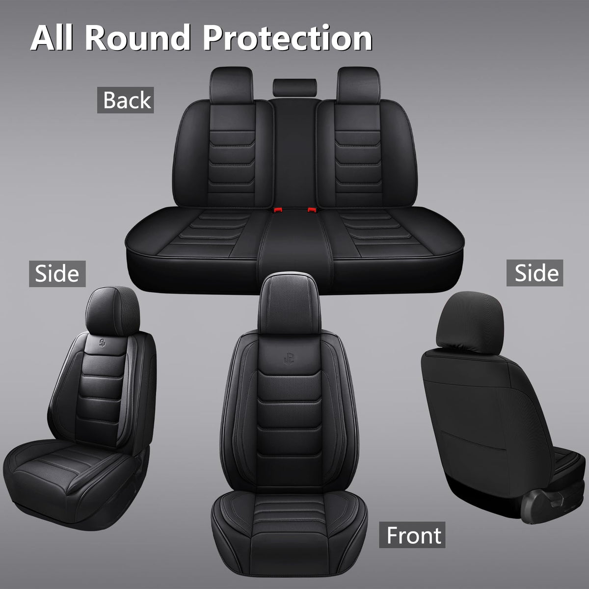 Isen-CoverAuto seat in use with child seat shows secure compatibility