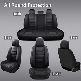 Isen-CoverAuto seat in use with child seat shows secure compatibility
