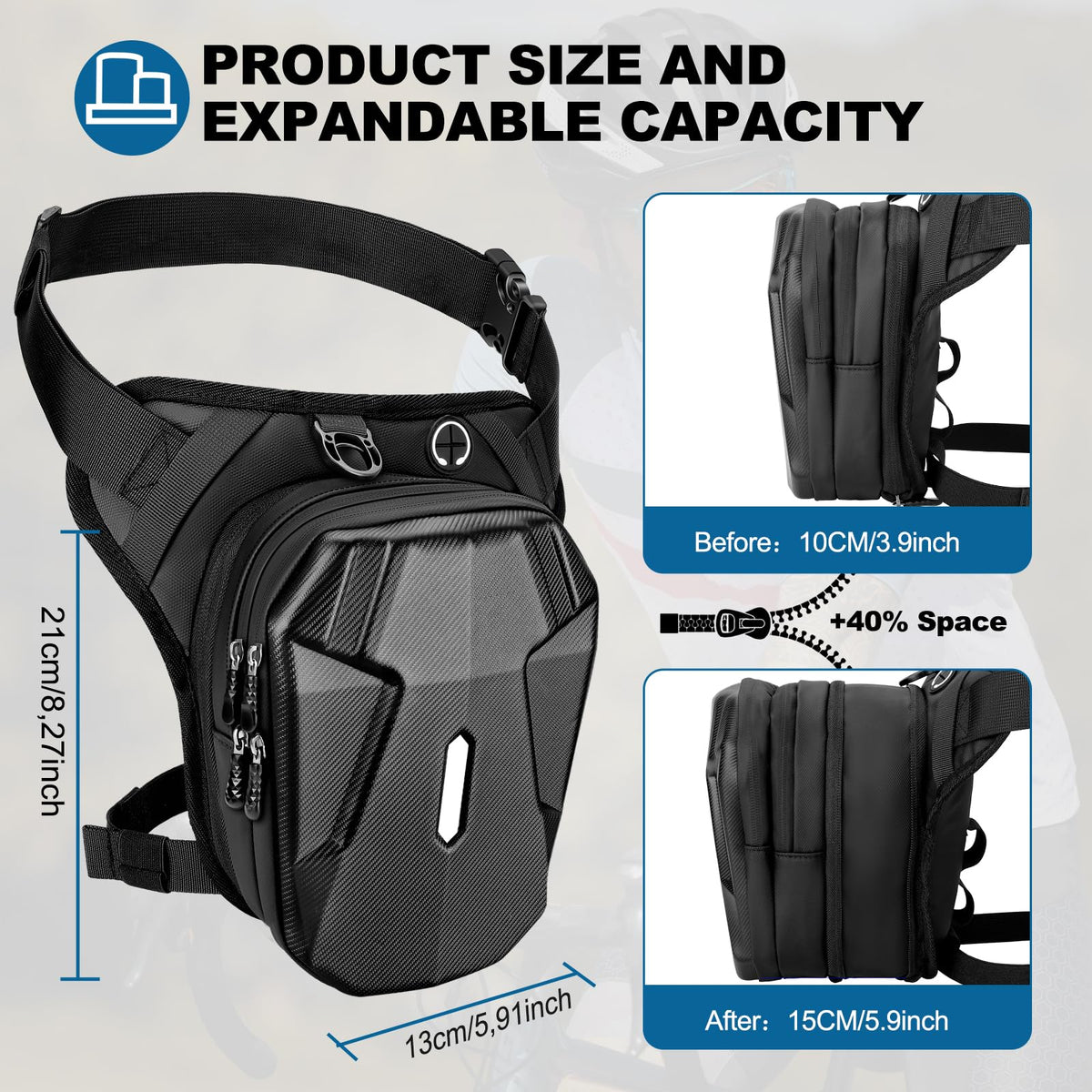 ISEYOU close-up of rigid shell and fabric demonstrating impact resistance and durability