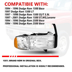 ISHARINGAUTOPARTS close-up of clear polycarbonate lens and reflector, durable impact resistance