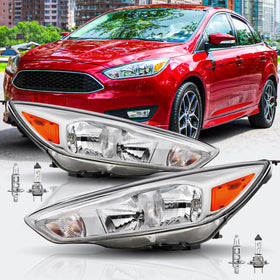 ISHARINGAUTOPARTS front pair headlights showing full assembly and fitment benefit