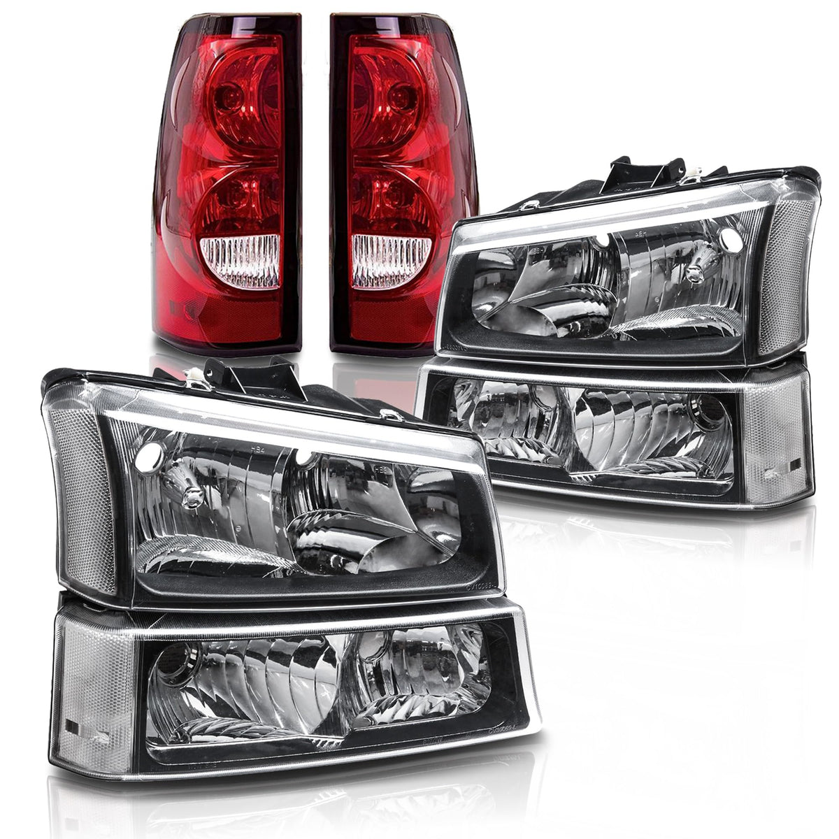ISHARINGAUTOPARTS front headlight assembly showing mount points and improved visibility