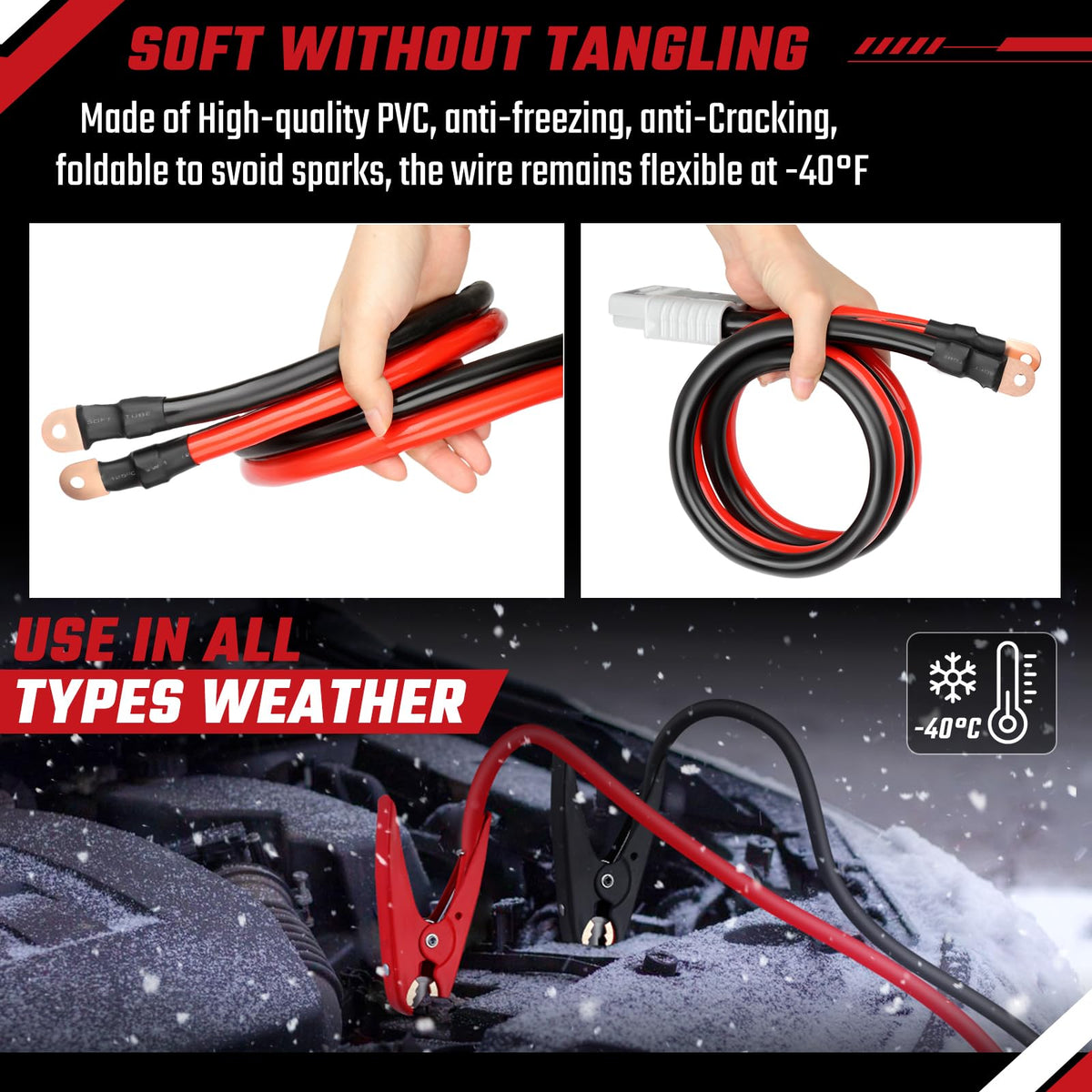 ISINFLASH cables routed on truck showing long 30-foot reach advantage