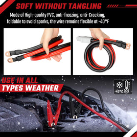 ISINFLASH cables routed on truck showing long 30-foot reach advantage