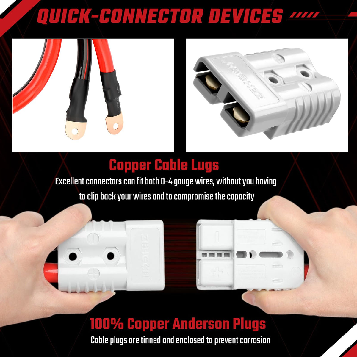 ISINFLASH jumper cables being used to start an SUV illustrating dependable power