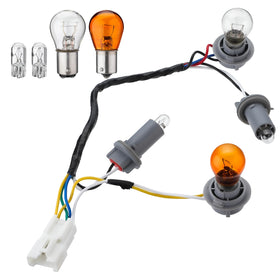 ISINFLASH tail harness front view showing full assembly and easy replacement benefit