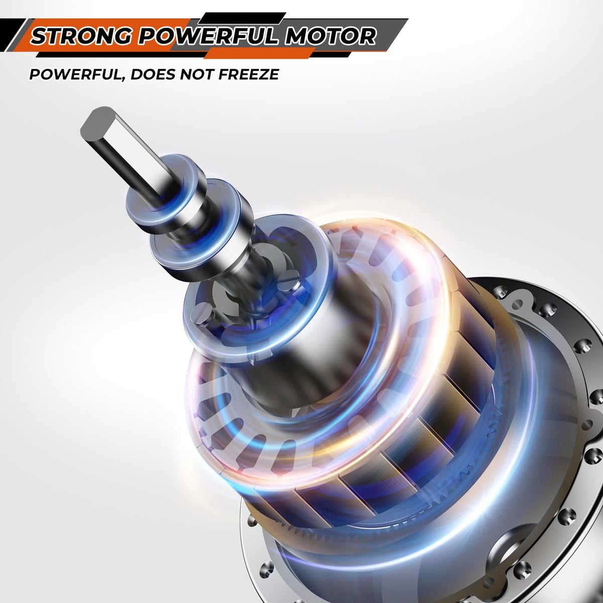 ISINLASSO motor gear and casing detail highlighting durable construction and long life