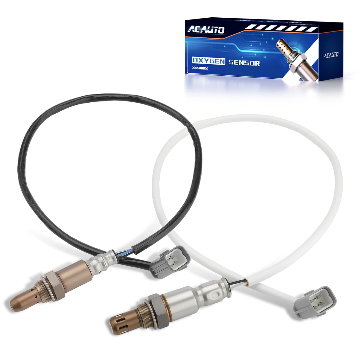 ISINMOTOR front and rear O2 sensors in packaging showing complete two-pack and fitment benefit